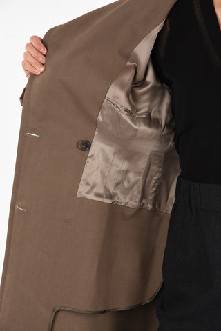 MM1 Double Breasted Coat with Lurex Detail