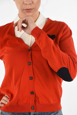 MM1 Heart Embroidered Cardigan