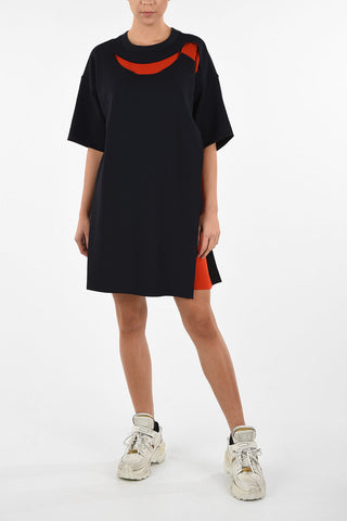 MM1 Split-Side Hem Knit Above Knee Tunic Dress