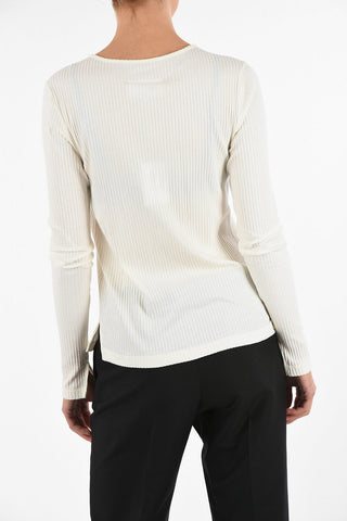 MM6 Long Sleeves Ribbed T-shirt