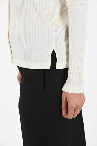 MM6 Long Sleeves Ribbed T-shirt