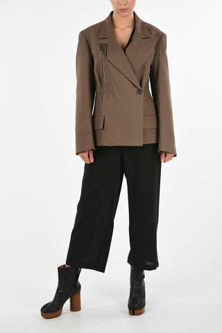 MM1 Double Breasted Blazer with Lurex Detail
