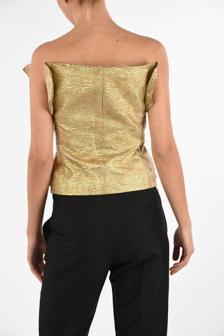MM0 Brocade Wrap Top
