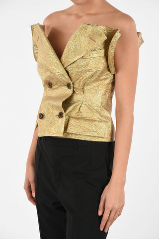 MM0 Brocade Wrap Top