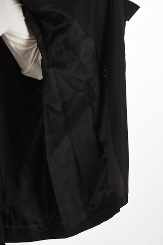 MM1 Oversize Double Breasted Jacket with Silk Insert