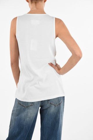 MM0 Sleeveless Top with Jewels