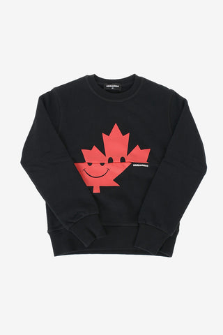 printed crew-neck sweatshirt