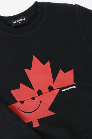 printed crew-neck sweatshirt