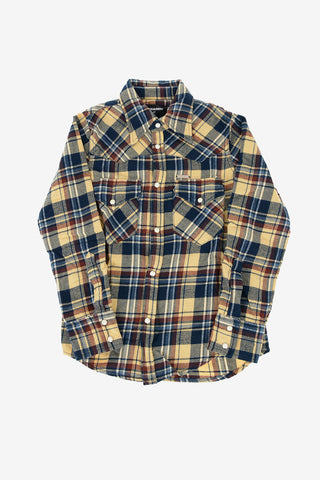 camicia tartan con Tasche Frontali