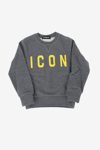 printed ICON crew-neck sweatshirt