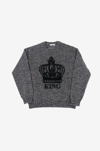 embroidered DNA crew-neck sweater