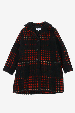 bouclé chesterfield coat with Frontal Closure