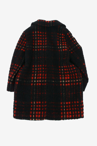 bouclé chesterfield coat with Frontal Closure