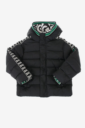 down jacket with Printed Logo Side Band