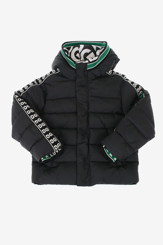 down jacket with Printed Logo Side Band