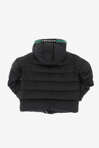 down jacket with Printed Logo Side Band