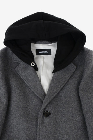 chesterfield coat With Removable Hood