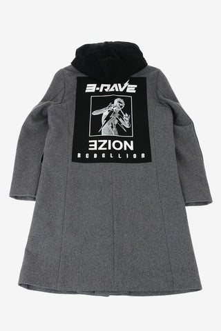 chesterfield coat With Removable Hood