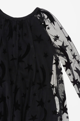 tulle dress with Stars Applications