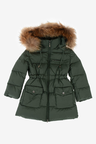 Real Fur Insert Down Jacket