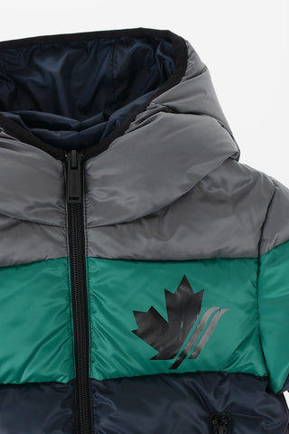 full zip down jacket