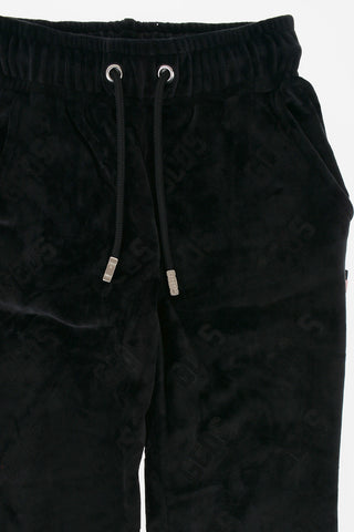 Chenille All Over Logo Pants
