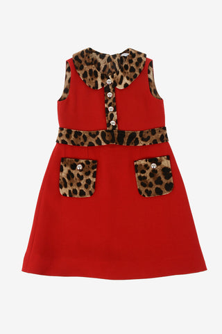 cheetah-print shirtdress