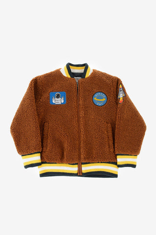 Teddy Bomber with Zip Frontal Closure