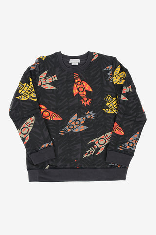 printed crew-neck sweatshirt