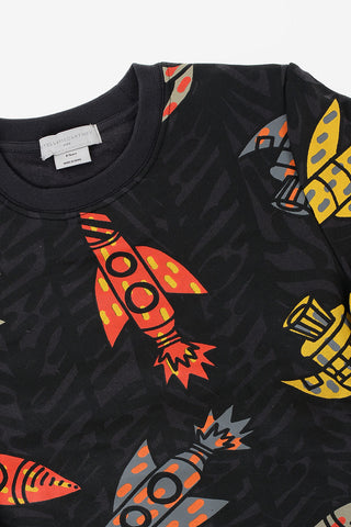 printed crew-neck sweatshirt