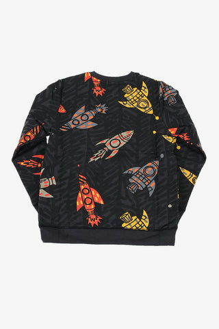 printed crew-neck sweatshirt