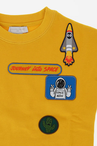 embroidered crew-neck sweatshirt