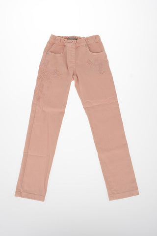 Jeans con Pizzo Ricamato