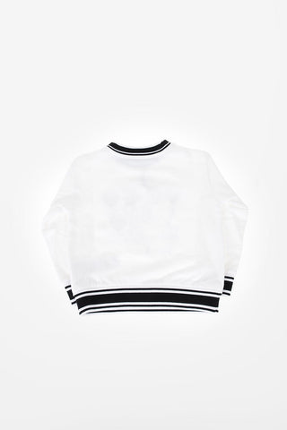 rhinestone embellished crew-neck sweatshirt