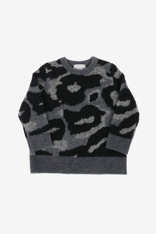 camouflage crew-neck sweater