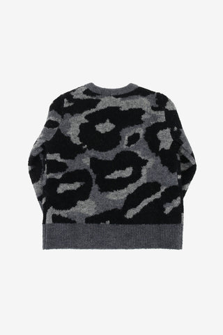 camouflage crew-neck sweater