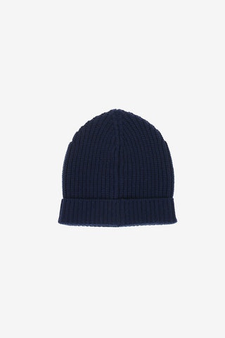 Beanie ribbed in cashmere