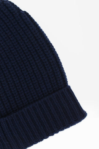 Beanie ribbed in cashmere