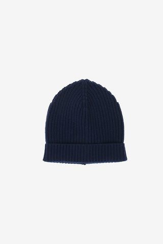 Beanie ribbed in cashmere