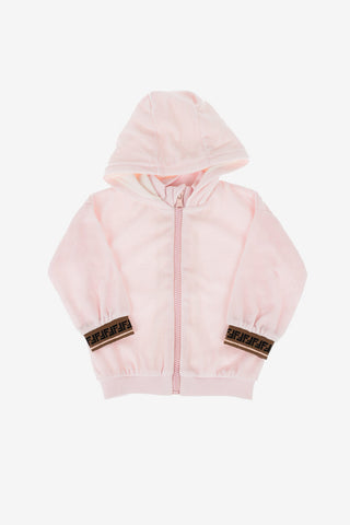 Chenille Sweatshirt with Zip Closure