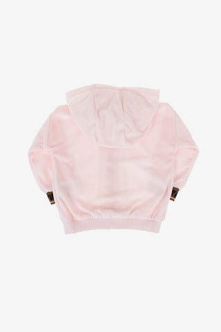 Chenille Sweatshirt with Zip Closure