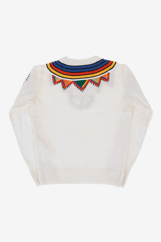 Embroidered Crew-Neck Sweater
