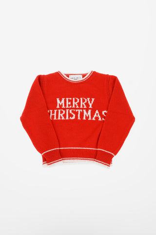 Merry Christmas crew-neck sweater