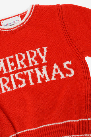 Merry Christmas crew-neck sweater