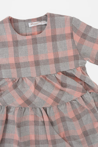 gun club check dress with Back Closure