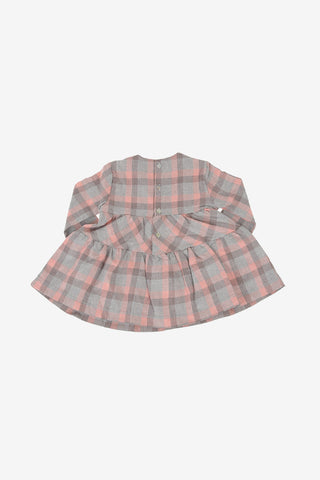 gun club check dress with Back Closure