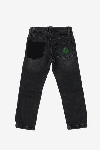 Jeans with Patches Embroidered