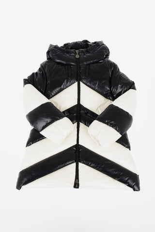 full zip two-tone FAUCILLE down jacket