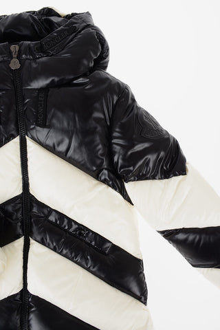 full zip two-tone FAUCILLE down jacket