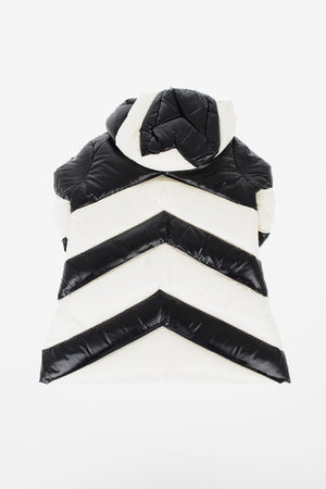full zip two-tone FAUCILLE down jacket